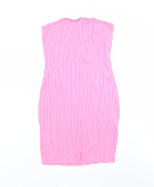 SheIn Womens Pink Striped  Mini  Size S