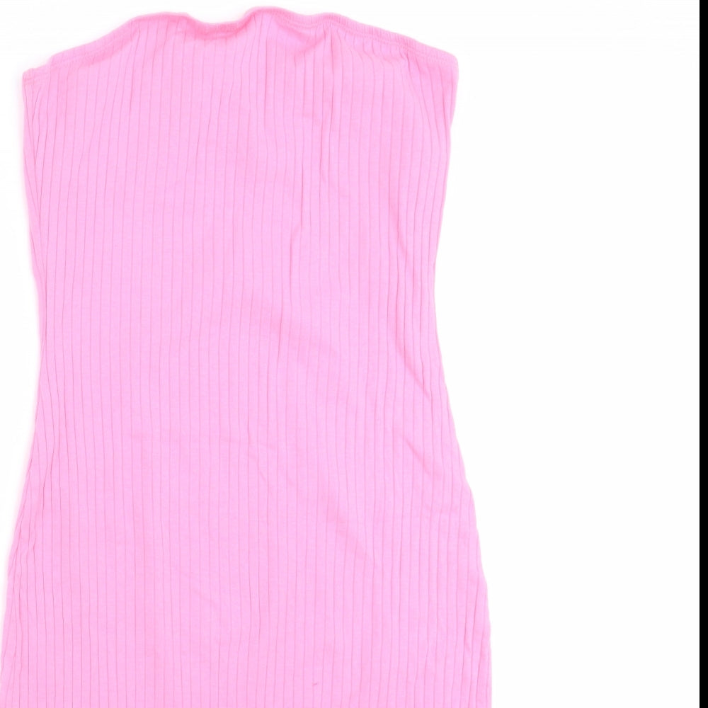 SheIn Womens Pink Striped  Mini  Size S