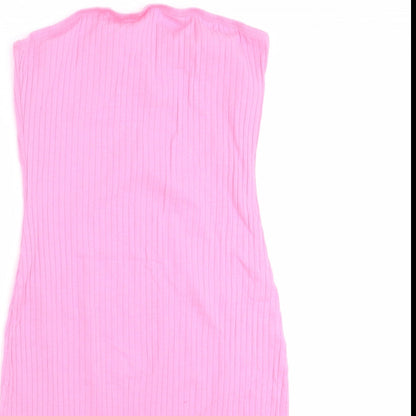 SheIn Womens Pink Striped  Mini  Size S