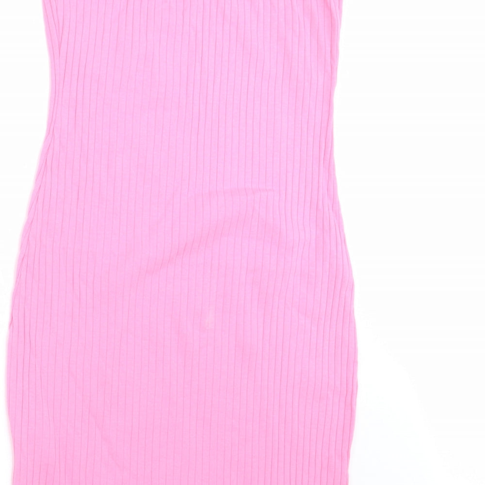 SheIn Womens Pink Striped  Mini  Size S