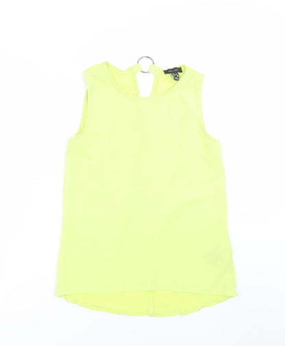 Womens UK Size 10 New Look Green Basic Blouse