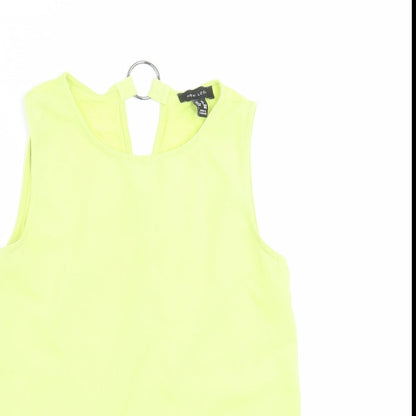 Womens UK Size 10 New Look Green Basic Blouse