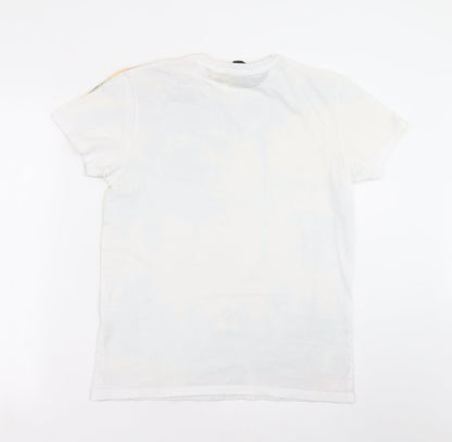 Mens UK Size M Cedar Wood State White  T-Shirt