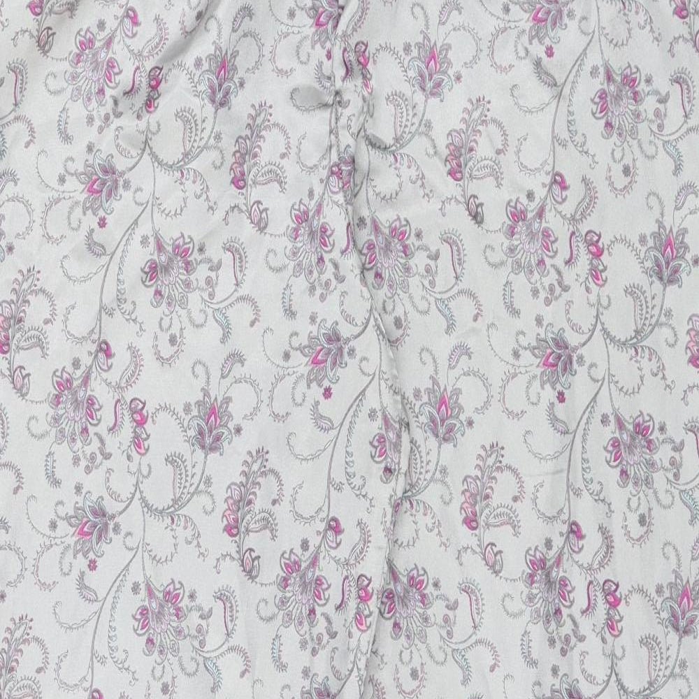 Preworn Womens Silver Paisley  Capri One Piece Size 12