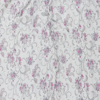 Preworn Womens Silver Paisley  Capri One Piece Size 12