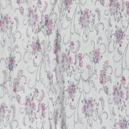 Preworn Womens Silver Paisley  Capri One Piece Size 12