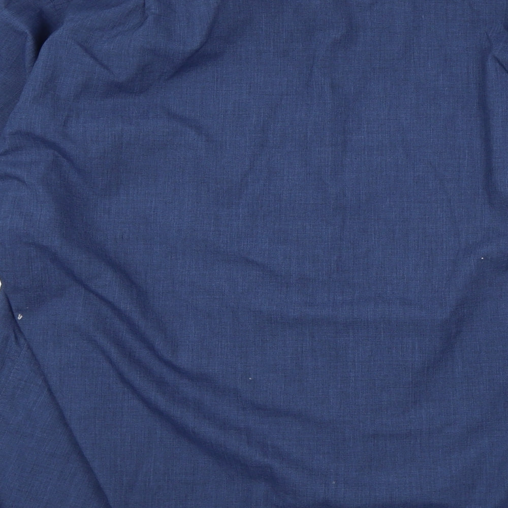 George Mens Blue    Button-Up Size 17