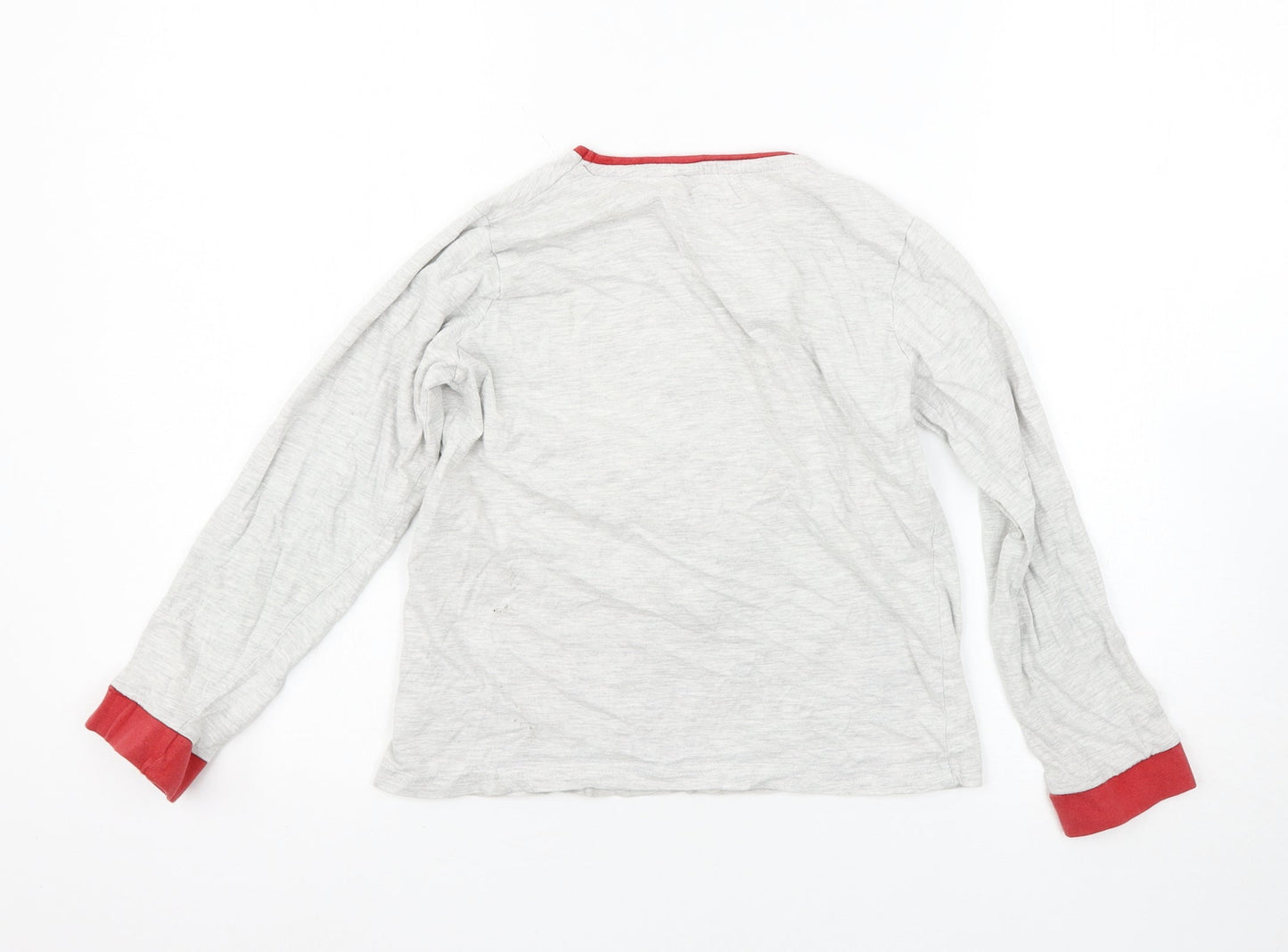 Primark Boys Grey Solid   Pyjama Top Size 9-10 Years