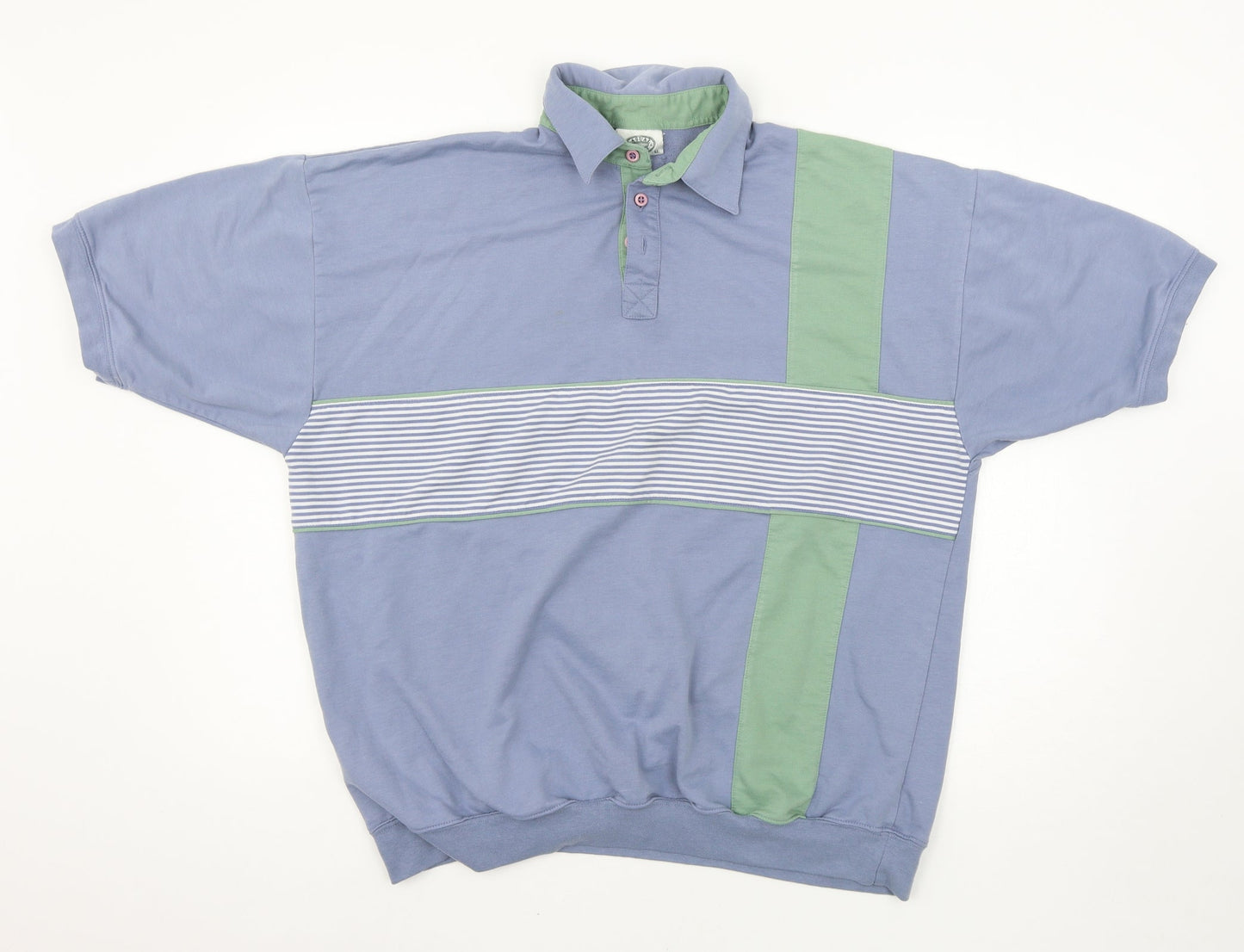 Casual Club Mens Multicoloured Striped   Polo Size XL