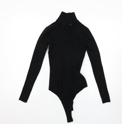 Womens UK Size L Preworn Black Pullover Jumper