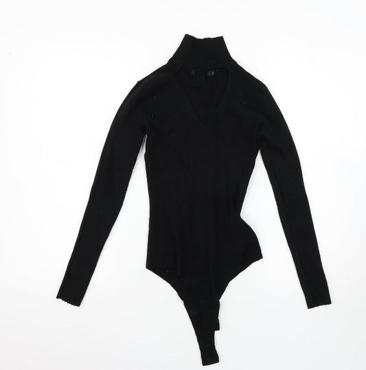 Womens UK Size L Preworn Black Pullover Jumper