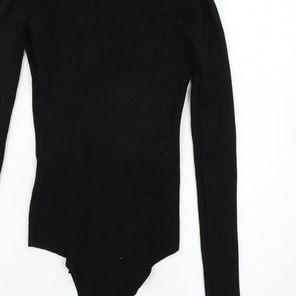 Womens UK Size L Preworn Black Pullover Jumper