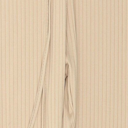 Womens UK Size 14 Nasty Gal Regular Fit Jogger Beige Trousers