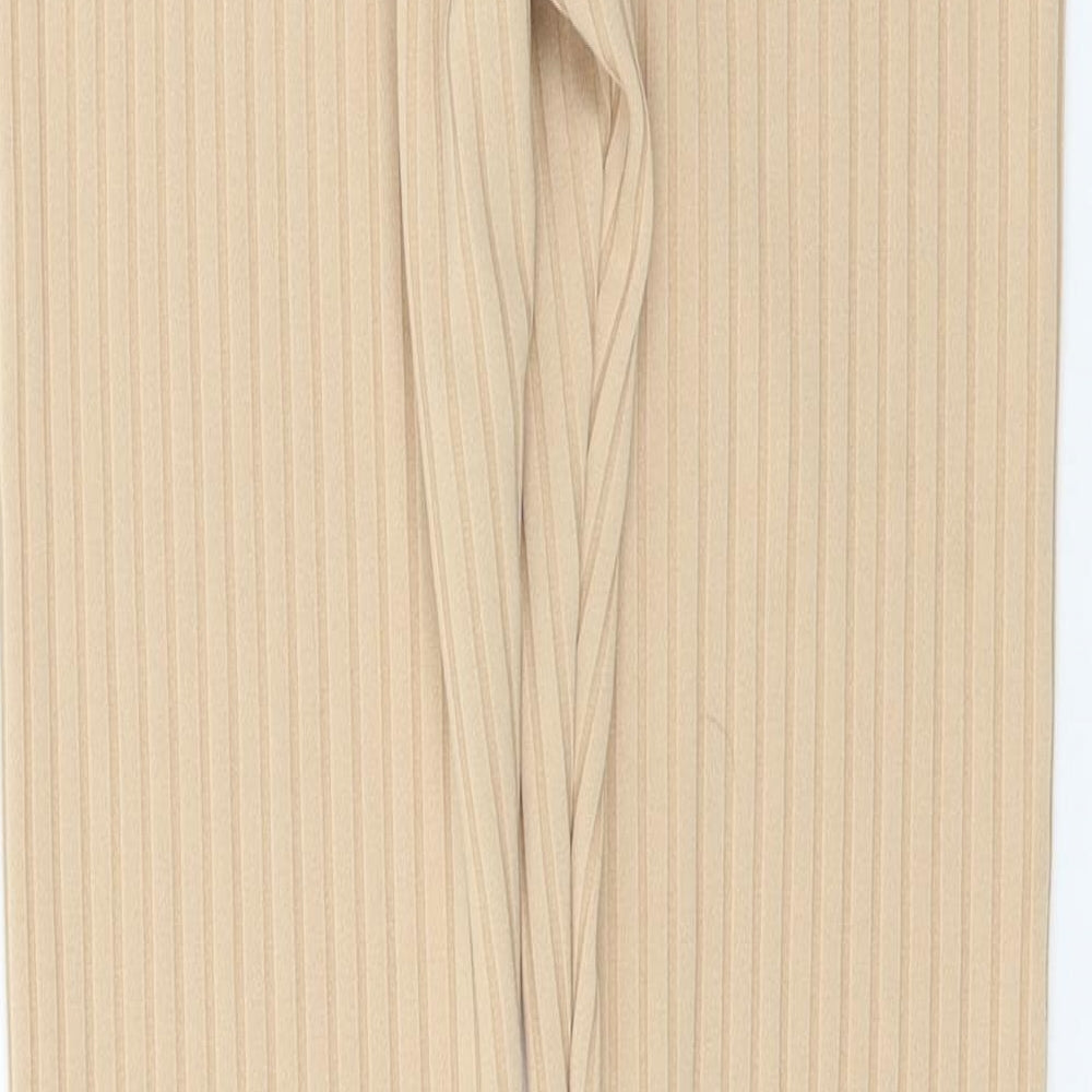 Womens UK Size 14 Nasty Gal Regular Fit Jogger Beige Trousers