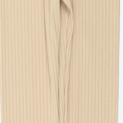 Womens UK Size 14 Nasty Gal Regular Fit Jogger Beige Trousers