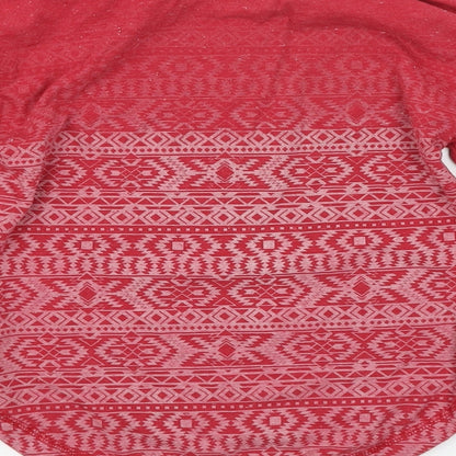 NEXT Girls Red Argyle/Diamond  Basic T-Shirt Size 5 Years