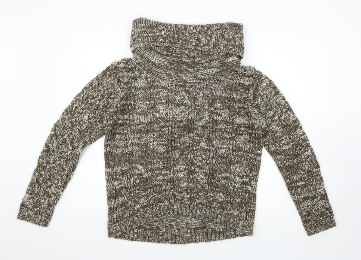 Additional front view of Shy women’s brown jumper, size L