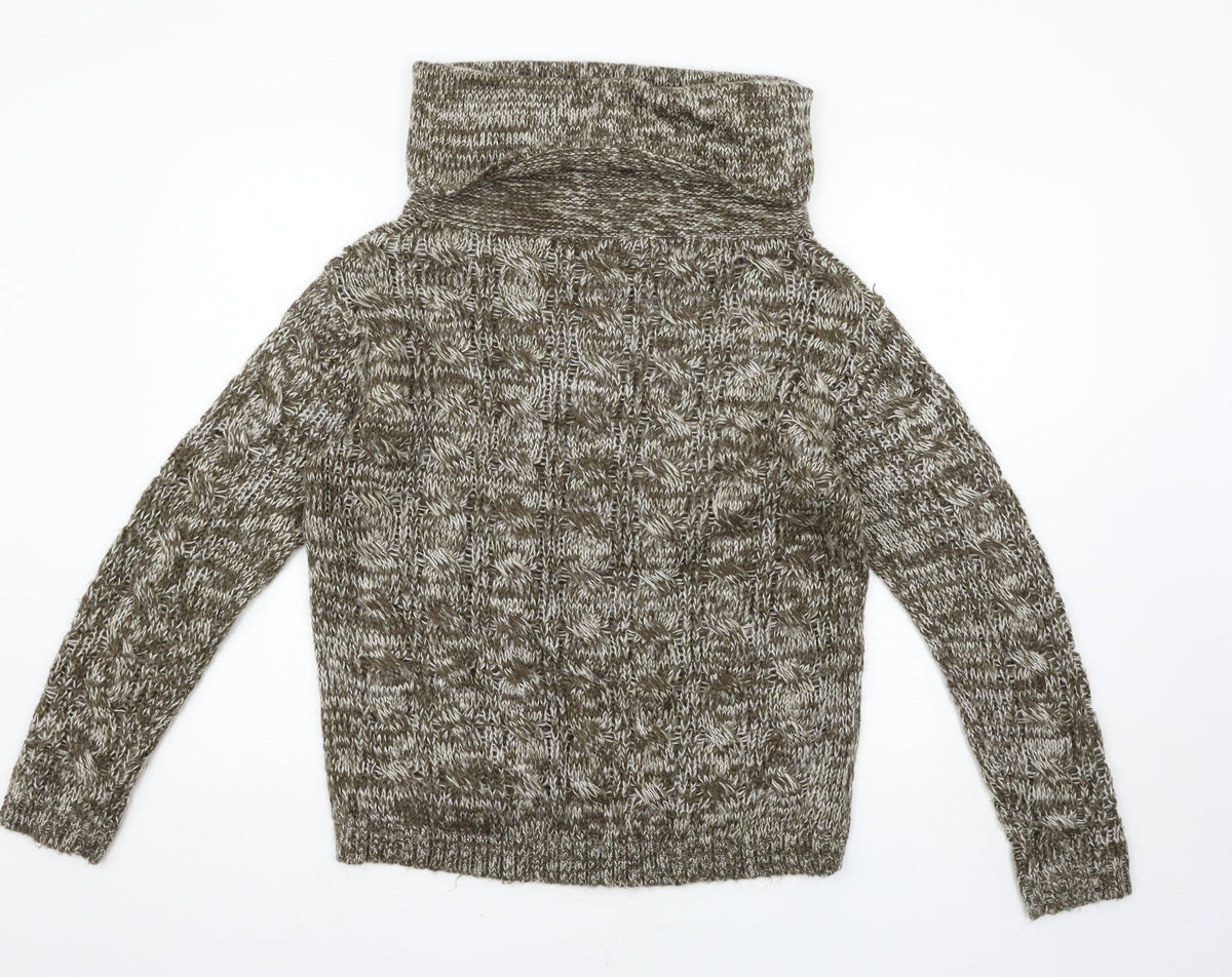 Back view of Shy women’s brown jumper, size L