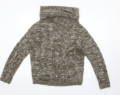 Back view of Shy women’s brown jumper, size L