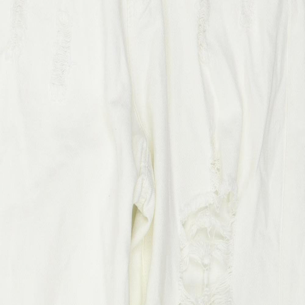 SheIn Womens White   Straight Jeans Size L L30 in