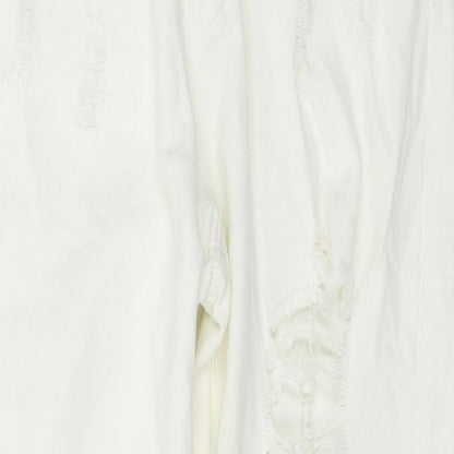 SheIn Womens White   Straight Jeans Size L L30 in