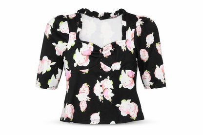Womens UK Size M SheIn Black Basic Blouse