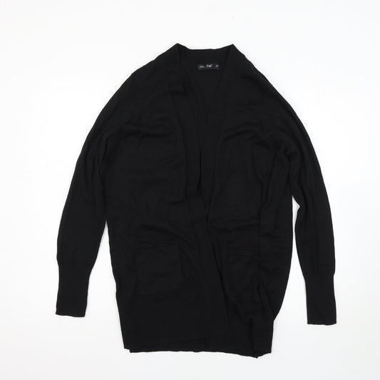 F&F Womens Black   Full Zip Jumper Size 12