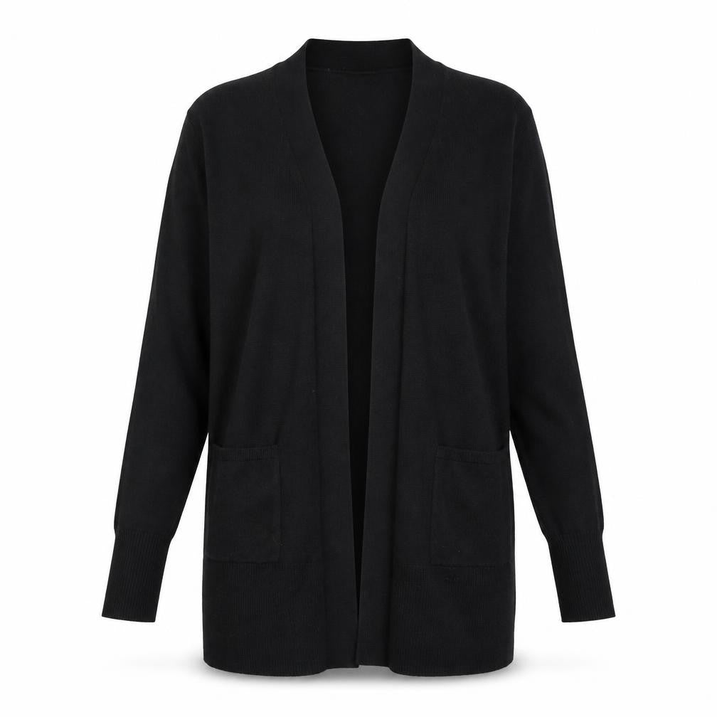 Womens UK Size 12 F&F Black Full Zip Jumper