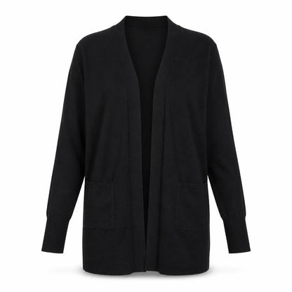 Womens UK Size 12 F&F Black Full Zip Jumper