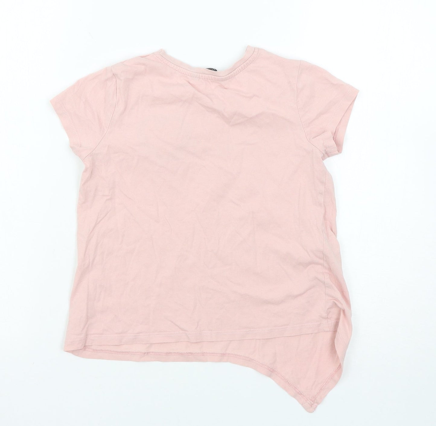 George Girls Pink   Basic T-Shirt Size 7-8 Years