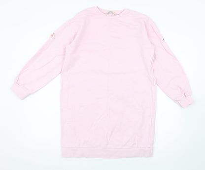 Front view of George women’s pink pullover sweatshirt, size M
