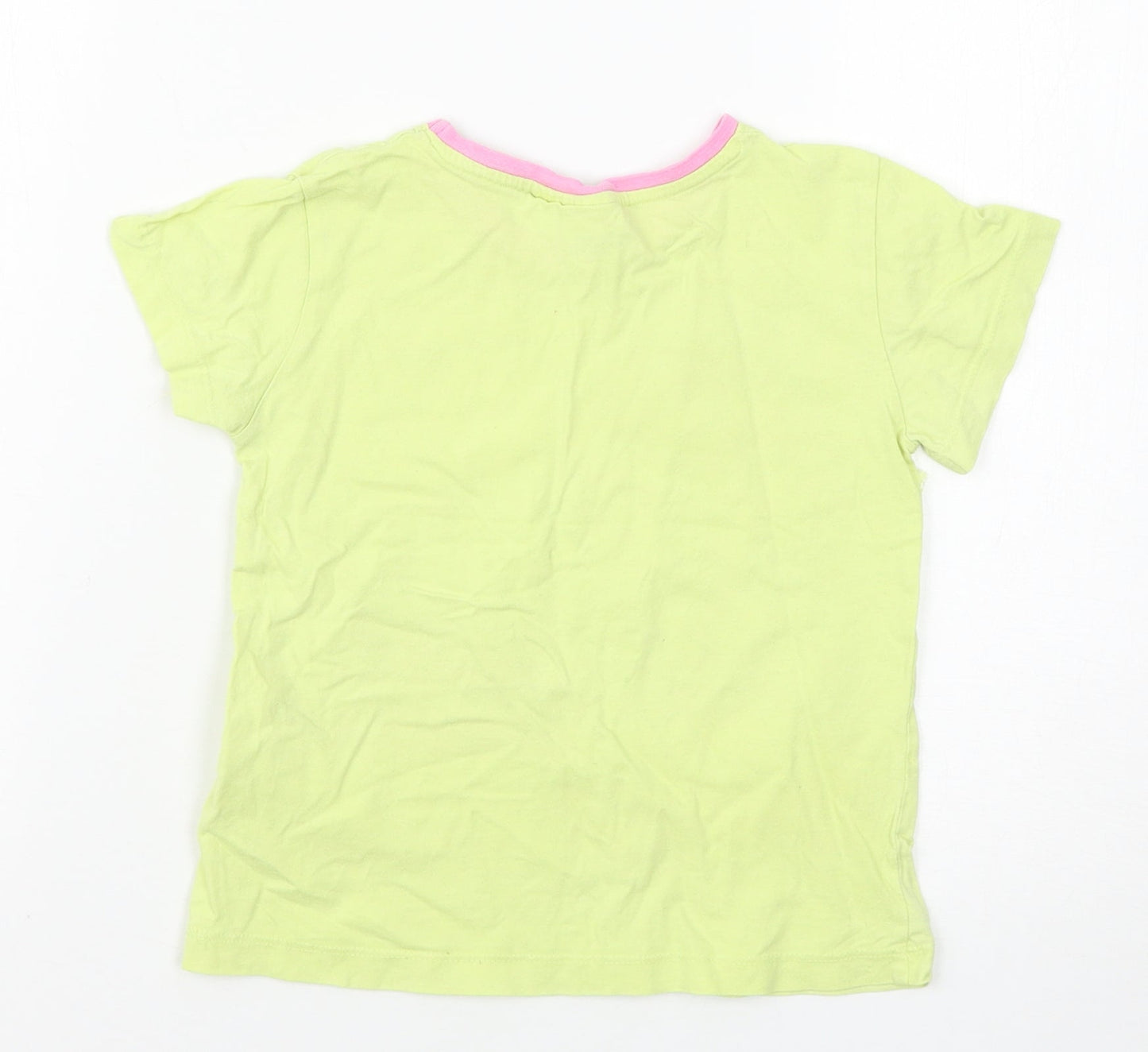 Primark Girls Yellow   Basic T-Shirt Size 5-6 Years  - Looney Tunes