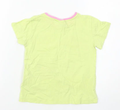 Primark Girls Yellow   Basic T-Shirt Size 5-6 Years  - Looney Tunes
