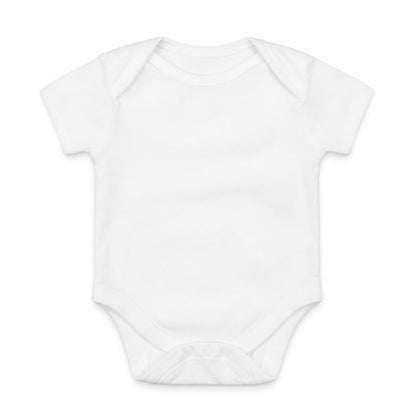Front view of Primark Baby White Babygrow One-Piece, size 3-6, Months
