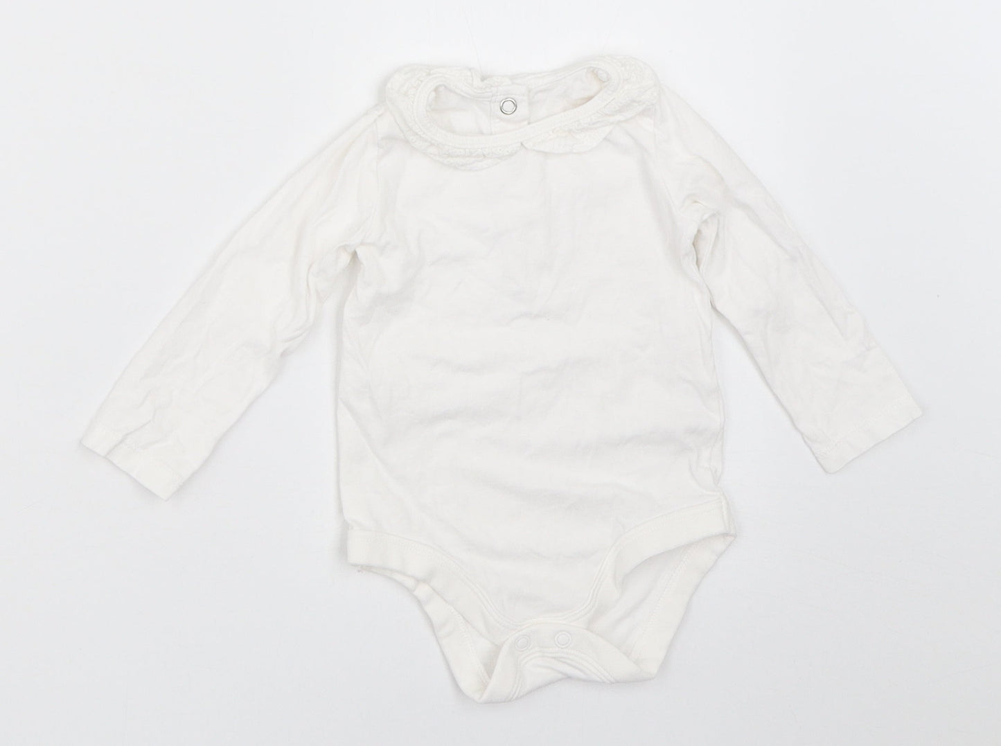 TU Girls White   Babygrow One-Piece Size 3-6 Months