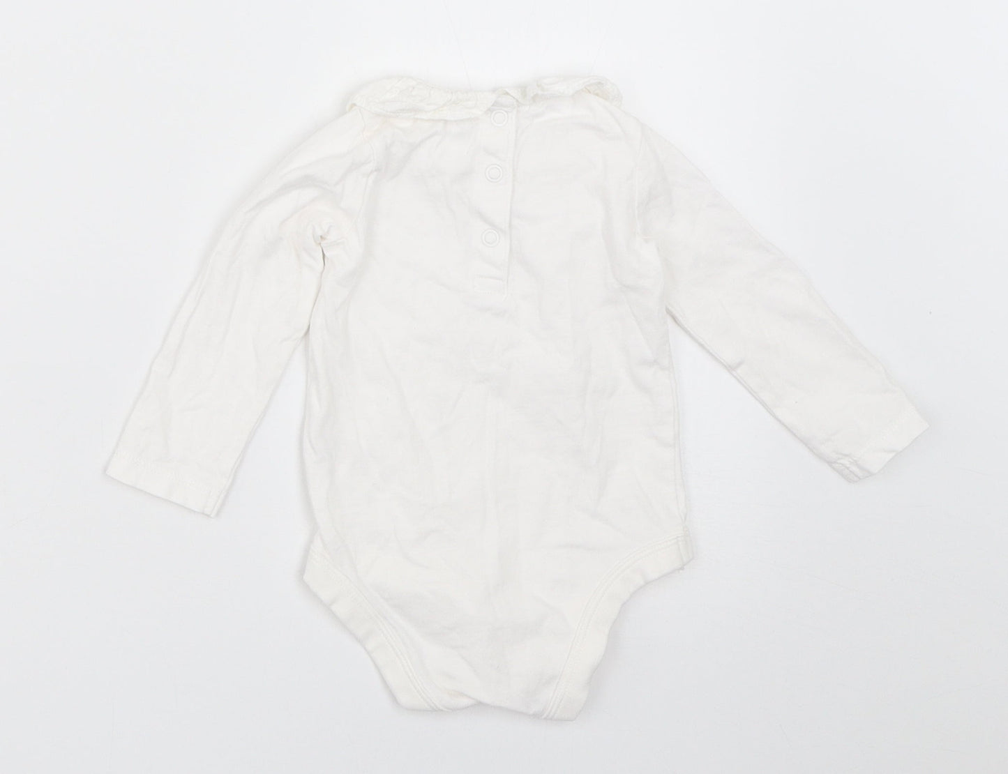 TU Girls White   Babygrow One-Piece Size 3-6 Months