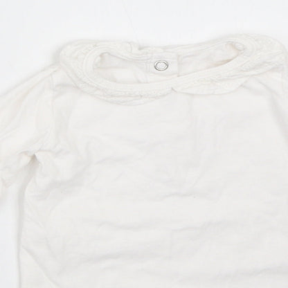 TU Girls White   Babygrow One-Piece Size 3-6 Months