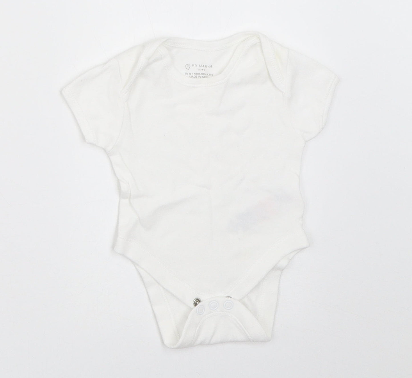 Primark Baby White   Babygrow One-Piece Size Newborn