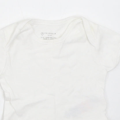 Primark Baby White   Babygrow One-Piece Size Newborn
