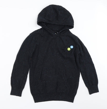 Additional front view of RESERVED boys’ grey pullover hoodie, size 8, years