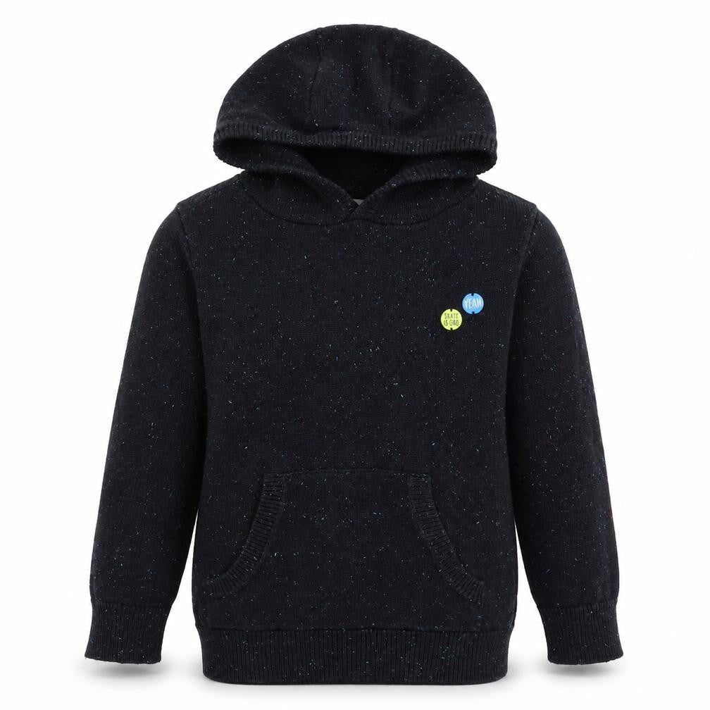 Front view of RESERVED boys’ grey pullover hoodie, size 8, years