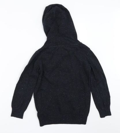 Back view of RESERVED boys’ grey pullover hoodie, size 8, years