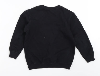 Fruit of the Loom Boys Black   Pullover Sweatshirt Size 7-8 Years