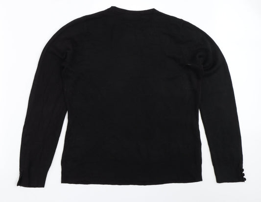 BHS Womens Black   Pullover Jumper Size 16