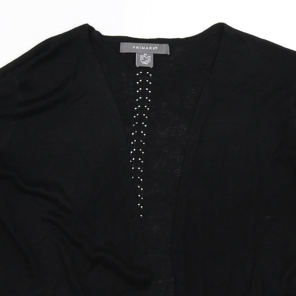 Primark Womens Black   Cardigan Jumper Size XS