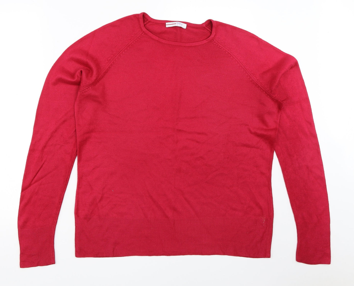 Womens UK Size 14 Papaya Pink Pullover Jumper