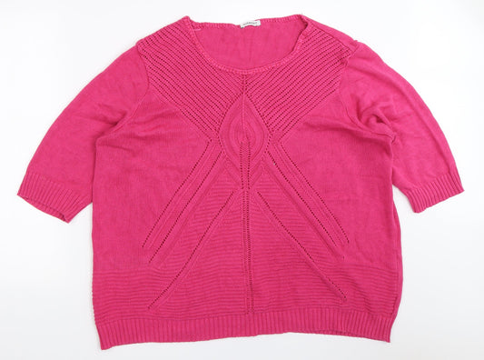 Damart Womens Pink   Pullover Jumper Size 22