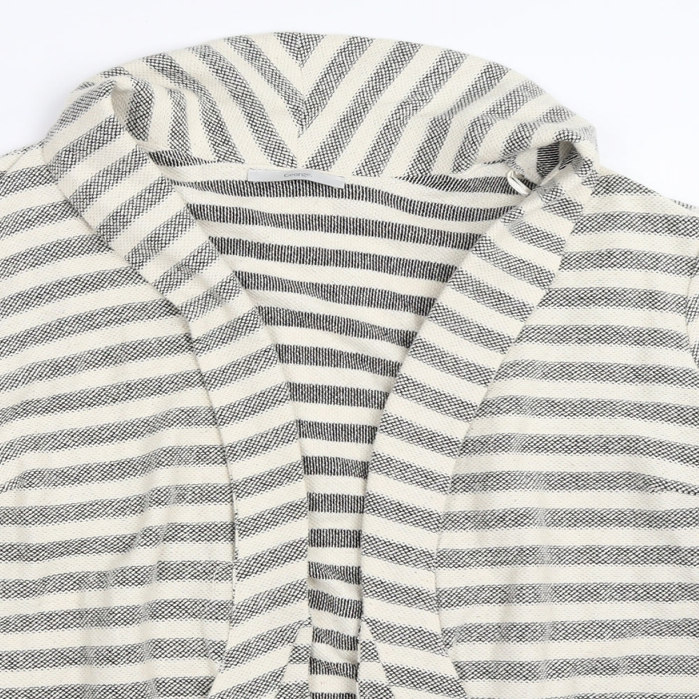 George Womens Ivory Striped  Jacket  Size 20