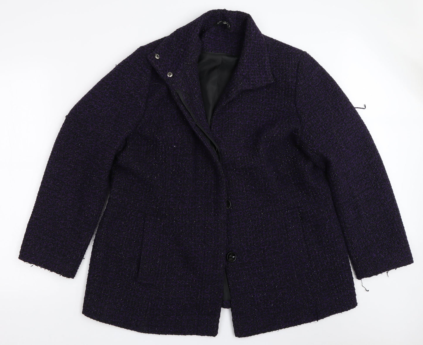 Classic Womens Purple   Overcoat Coat Size 18