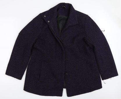 Classic Womens Purple   Overcoat Coat Size 18